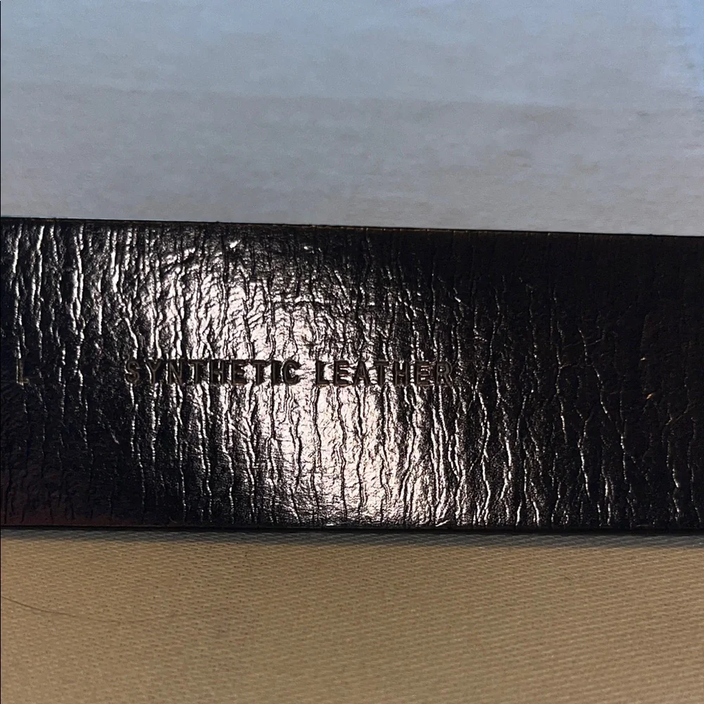 NWT Michael Kors MK Woman’s Black Belt with MK Silver Buckle Size L